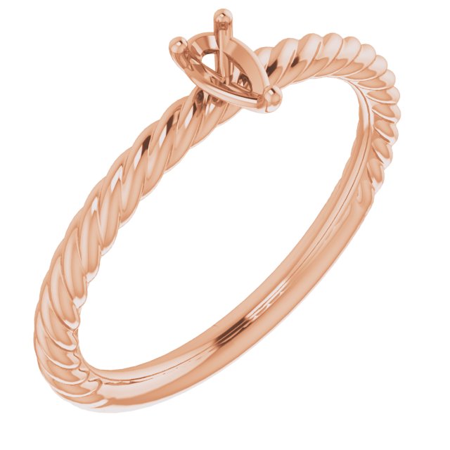 Rope Solitaire Ring