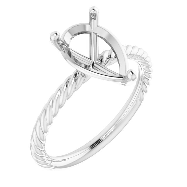 Rope Solitaire Ring