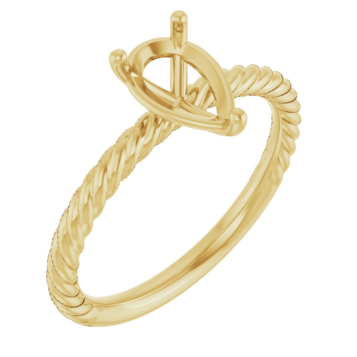 Rope Solitaire Ring