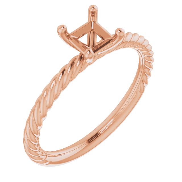 Rope Solitaire Ring