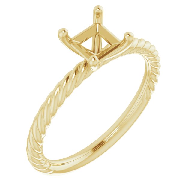 Rope Solitaire Ring