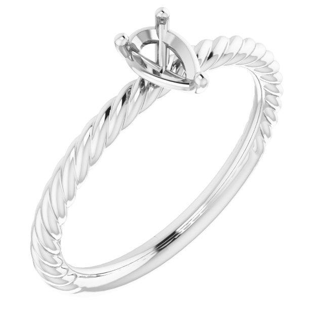 Rope Solitaire Ring