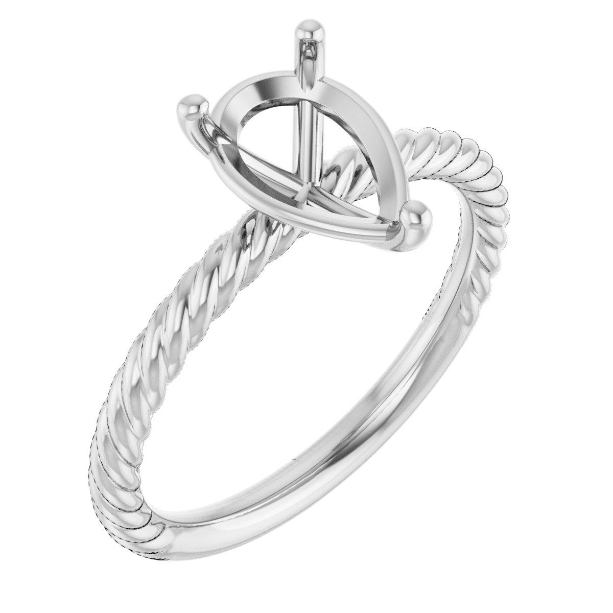 Rope Solitaire Ring