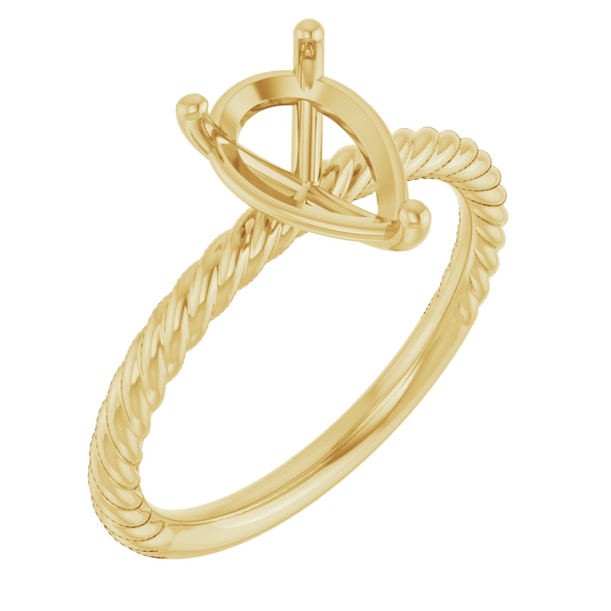 Rope Solitaire Ring