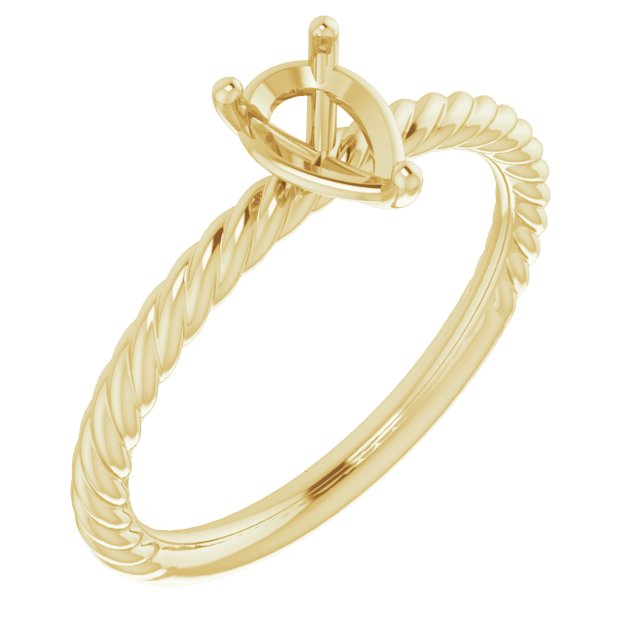 Rope Solitaire Ring