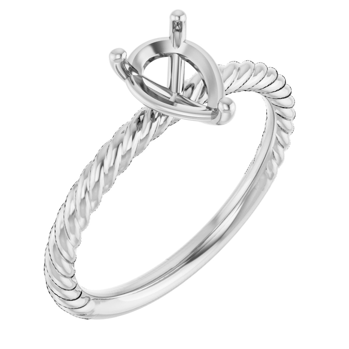 Rope Solitaire Ring