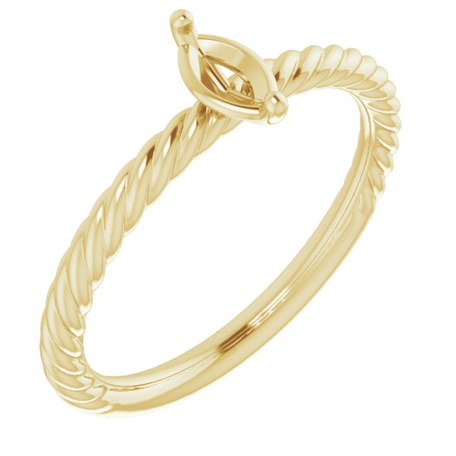 Rope Solitaire Ring