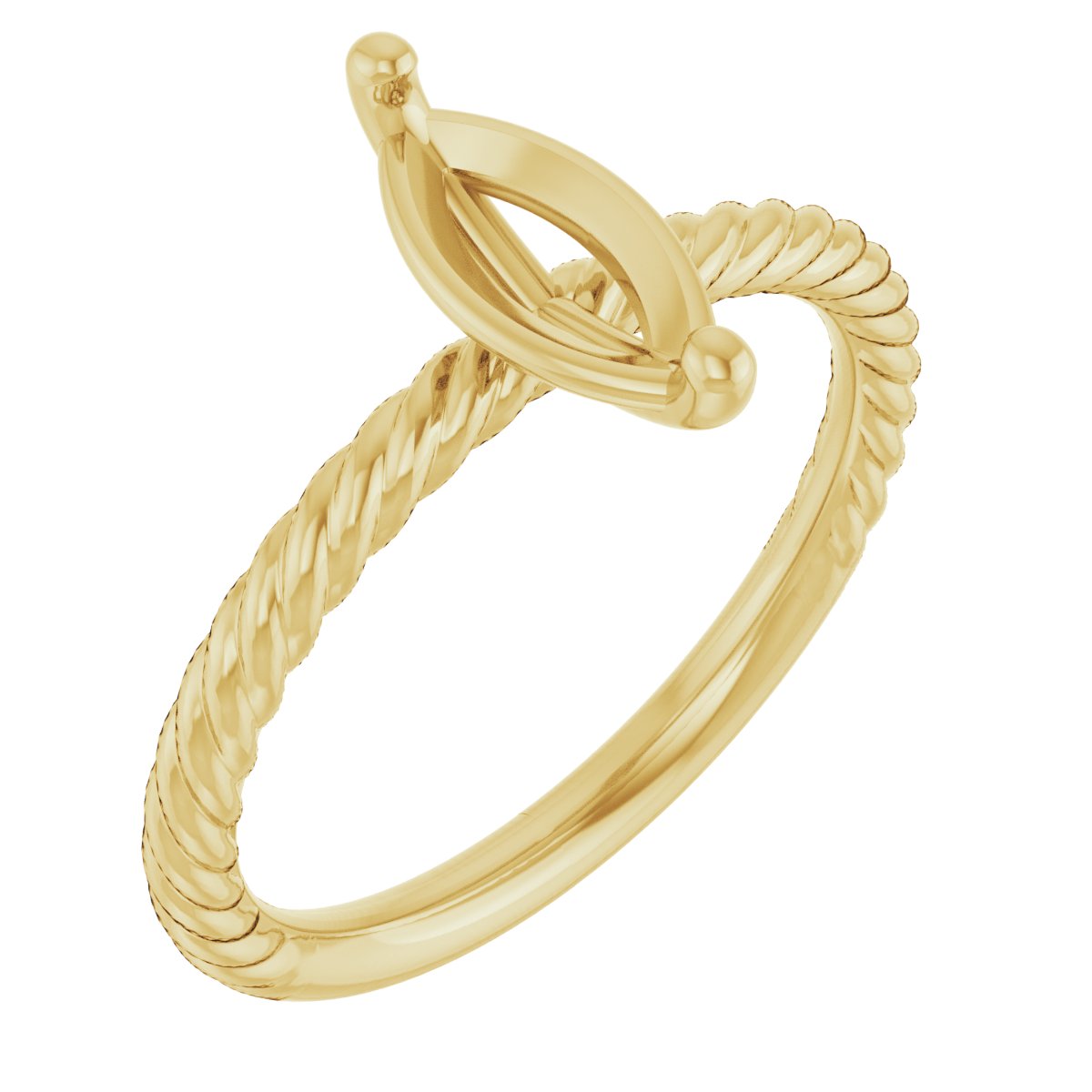 Rope Solitaire Ring