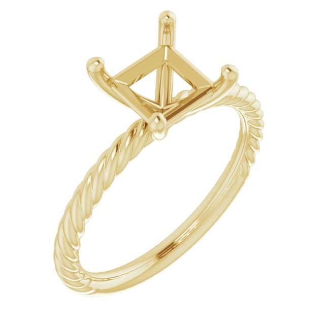Rope Solitaire Ring
