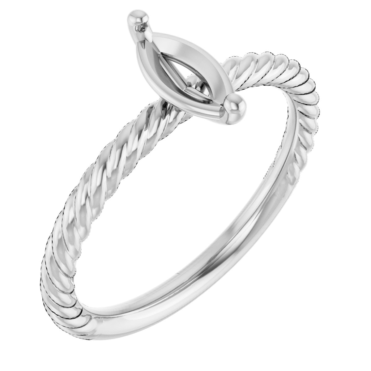 Rope Solitaire Ring