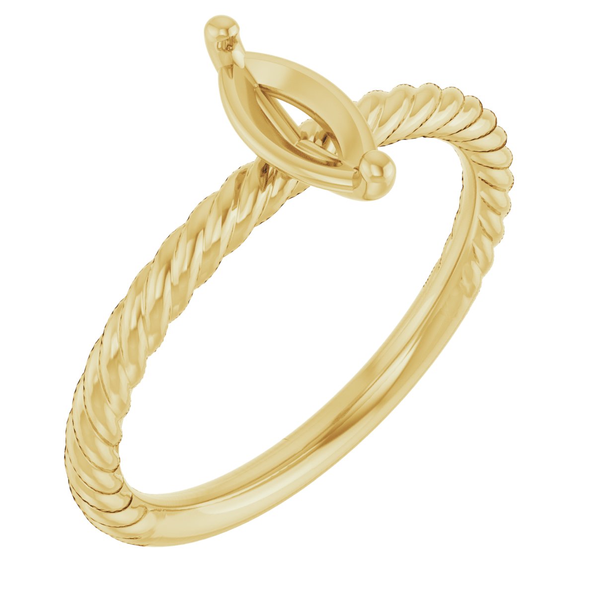 Rope Solitaire Ring