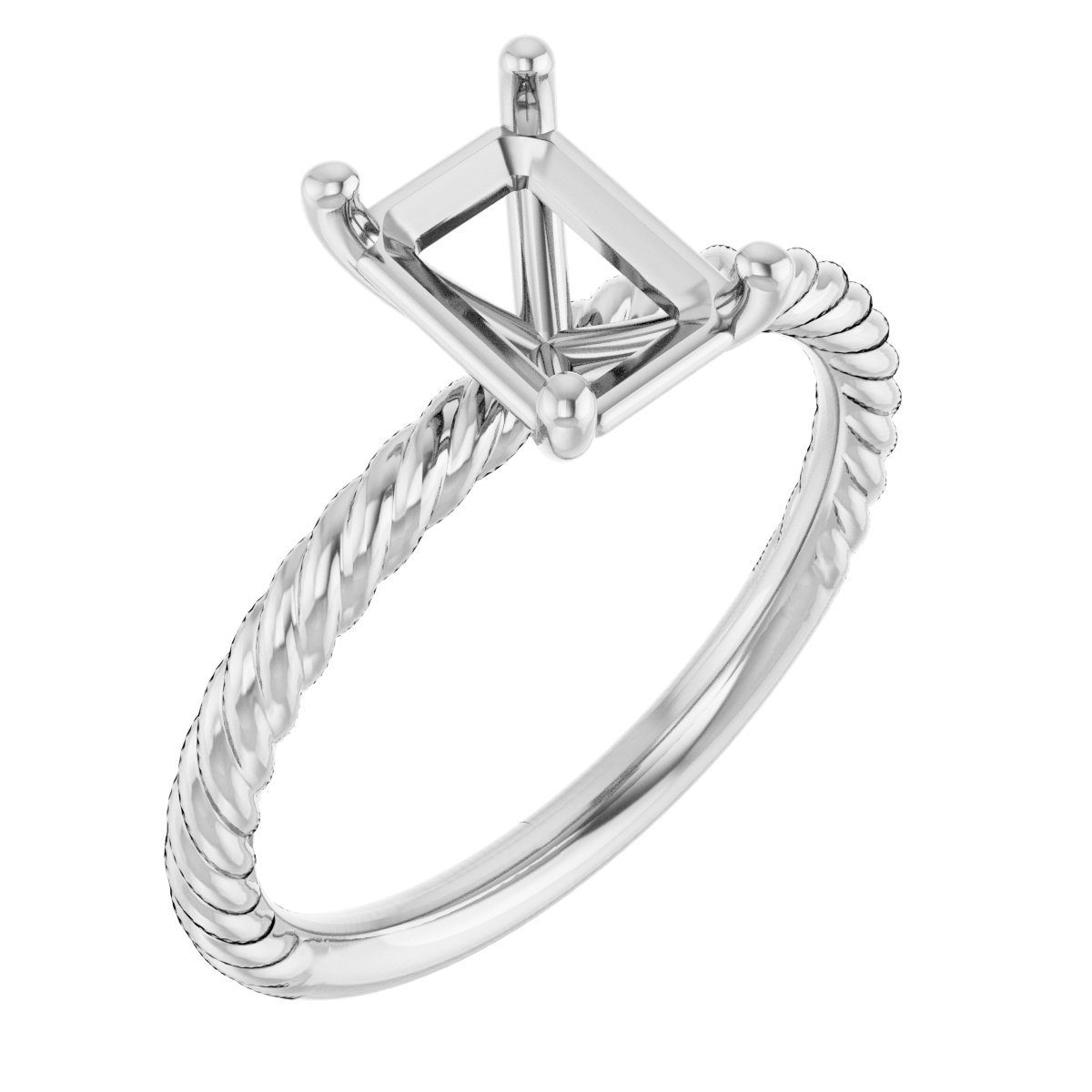 Rope Solitaire Ring