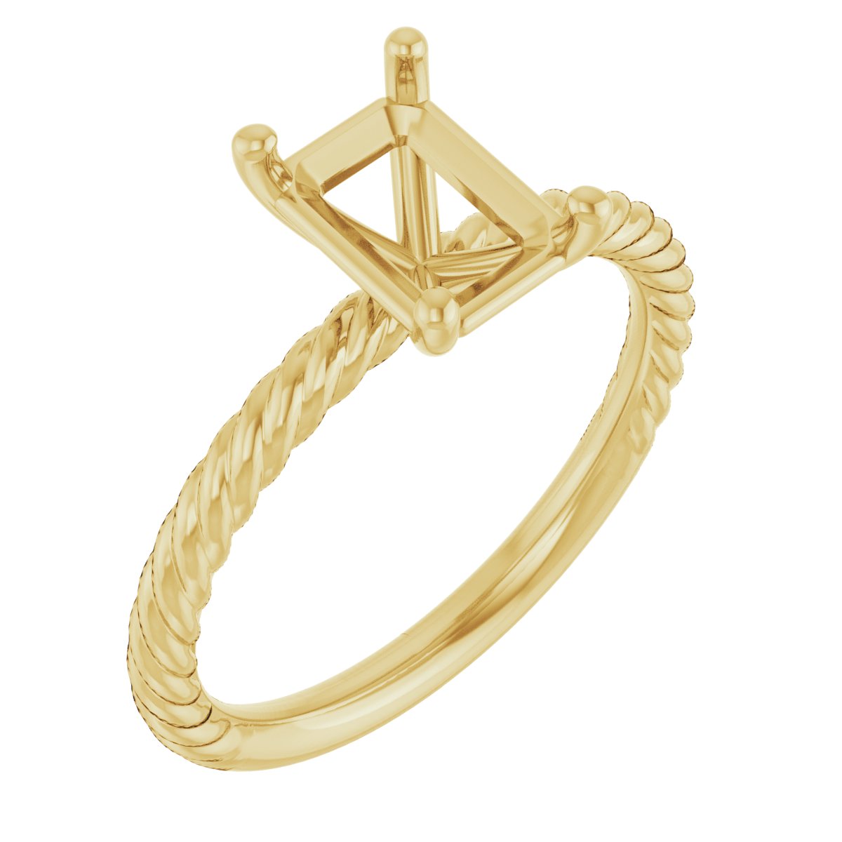 Rope Solitaire Ring