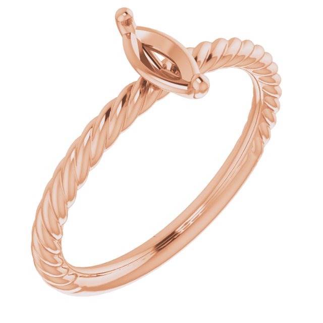 Rope Solitaire Ring