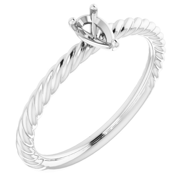 Rope Solitaire Ring
