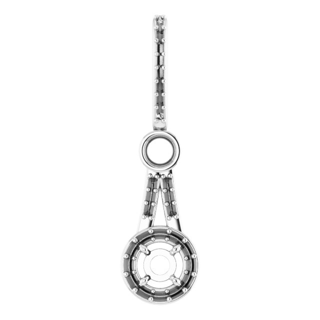 Accented Halo-Style Pendant