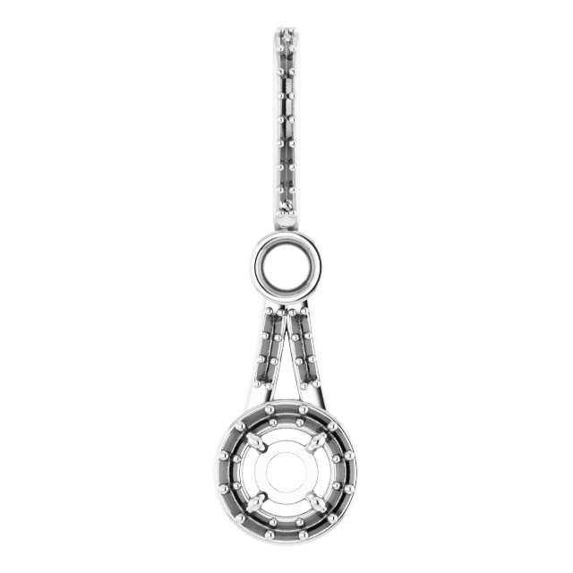Accented Halo-Style Pendant