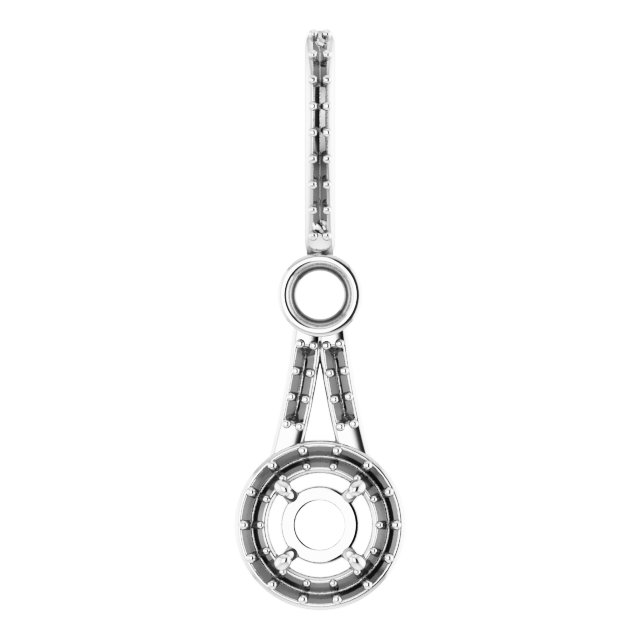 Accented Halo-Style Pendant