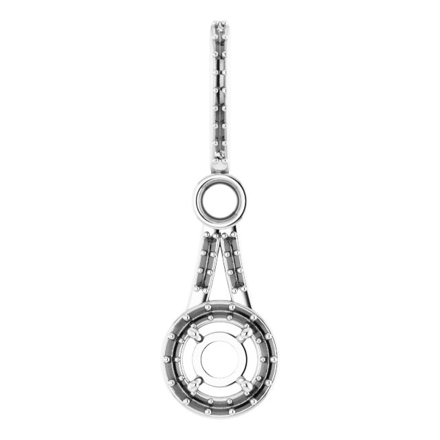 Accented Halo-Style Pendant