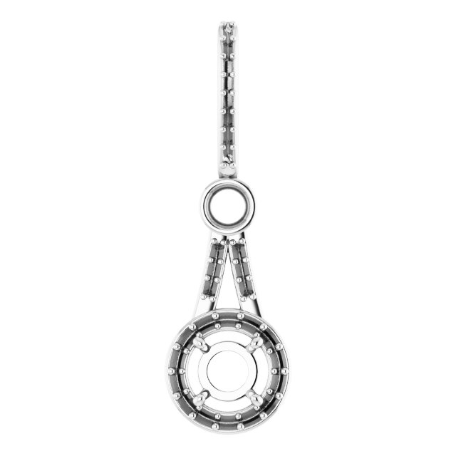 Accented Halo-Style Pendant