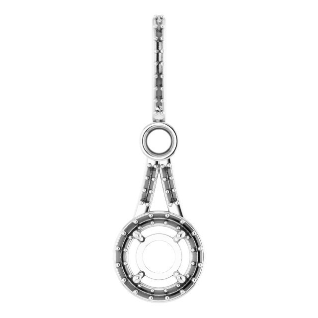 Accented Halo-Style Pendant