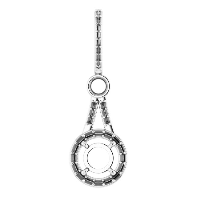 Accented Halo-Style Pendant
