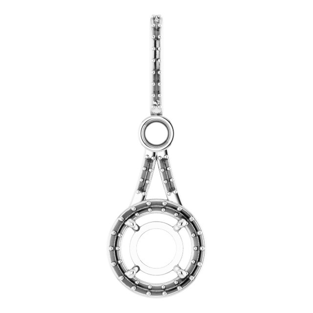 Accented Halo-Style Pendant