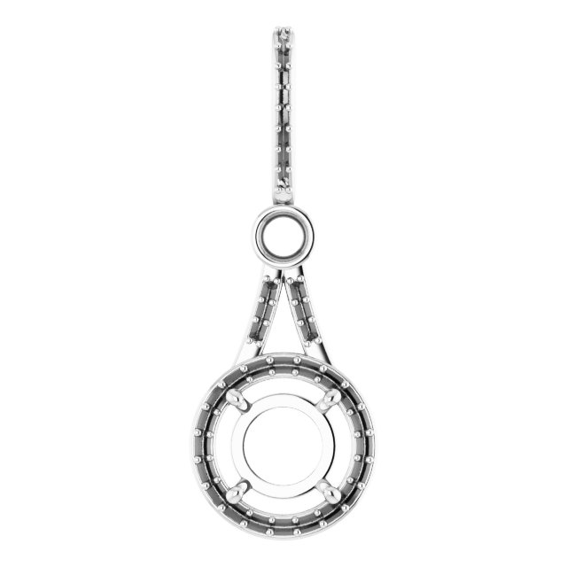 Accented Halo-Style Pendant