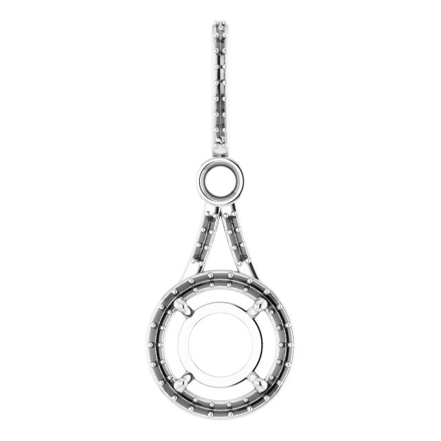 Accented Halo-Style Pendant