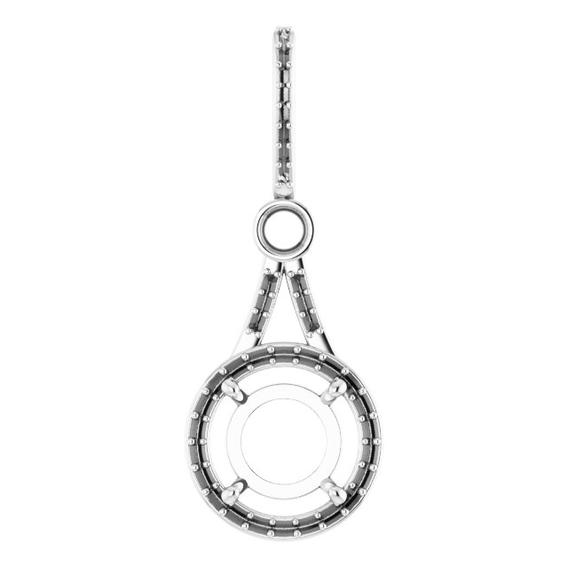 Accented Halo-Style Pendant