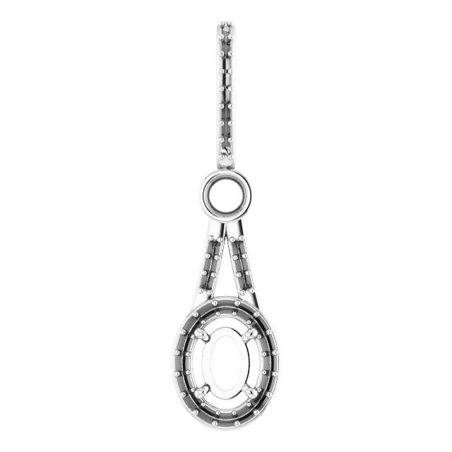 Accented Halo-Style Pendant