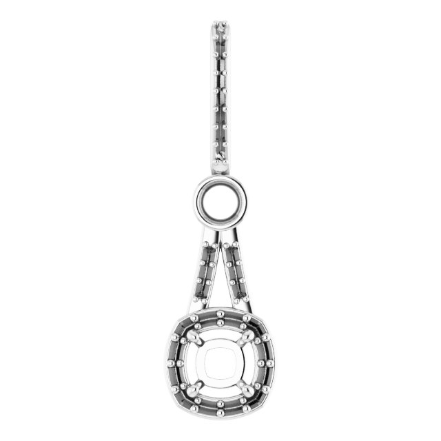 Accented Halo-Style Pendant