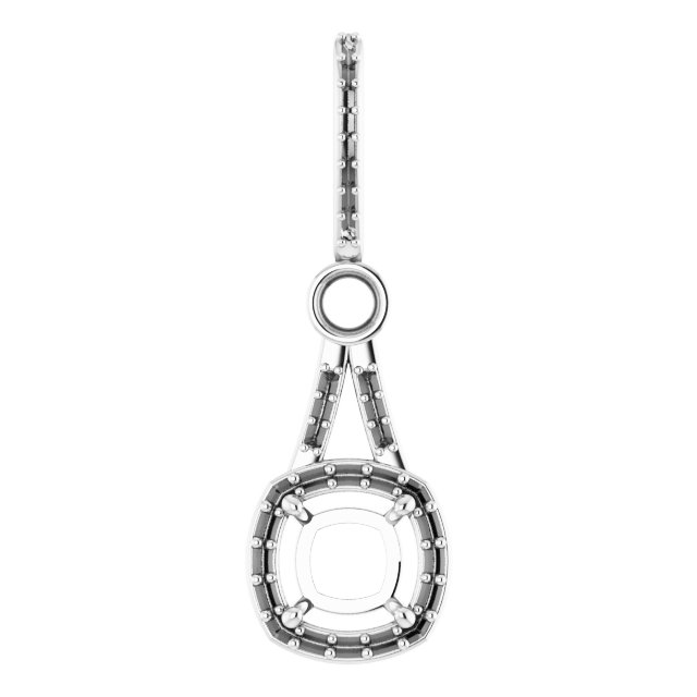 Accented Halo-Style Pendant