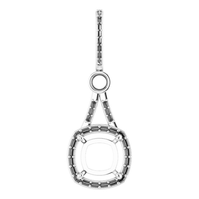 Accented Halo-Style Pendant