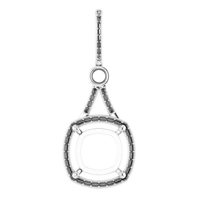 Accented Halo-Style Pendant
