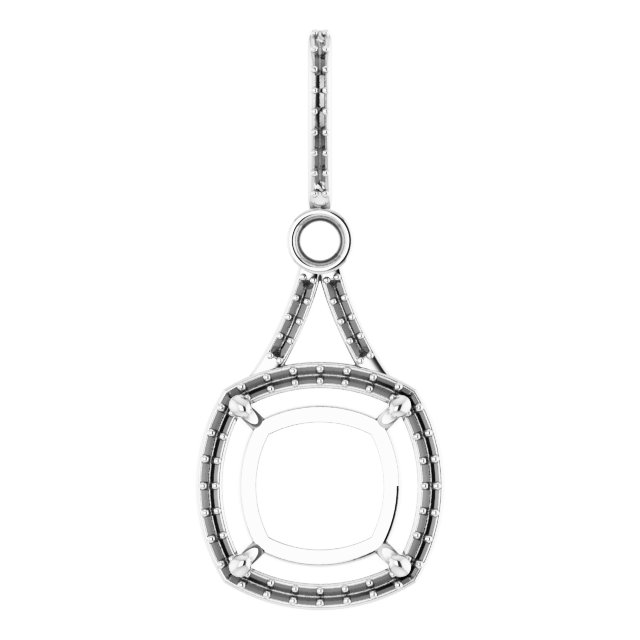 Accented Halo-Style Pendant