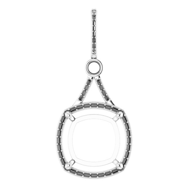 Accented Halo-Style Pendant