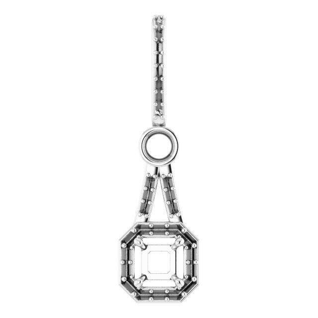 Accented Halo-Style Pendant