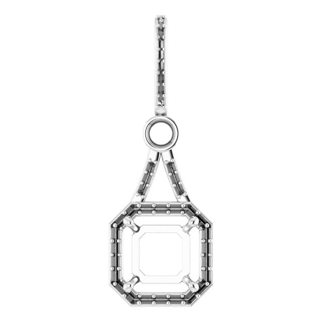 Accented Halo-Style Pendant