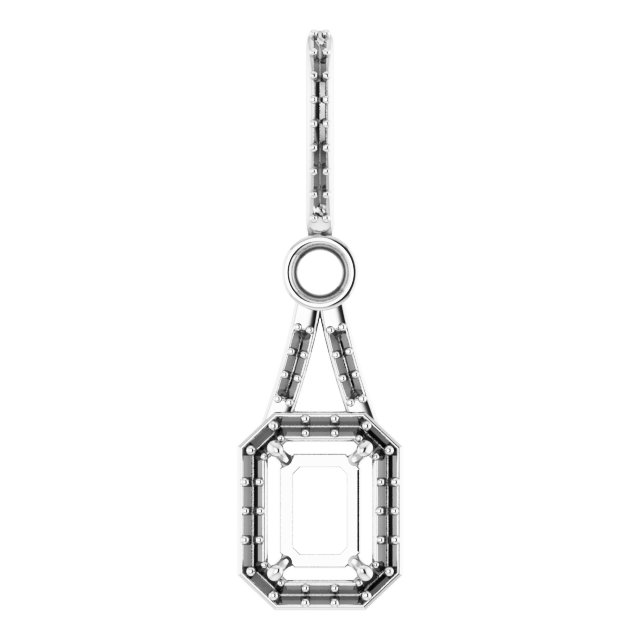 Accented Halo-Style Pendant