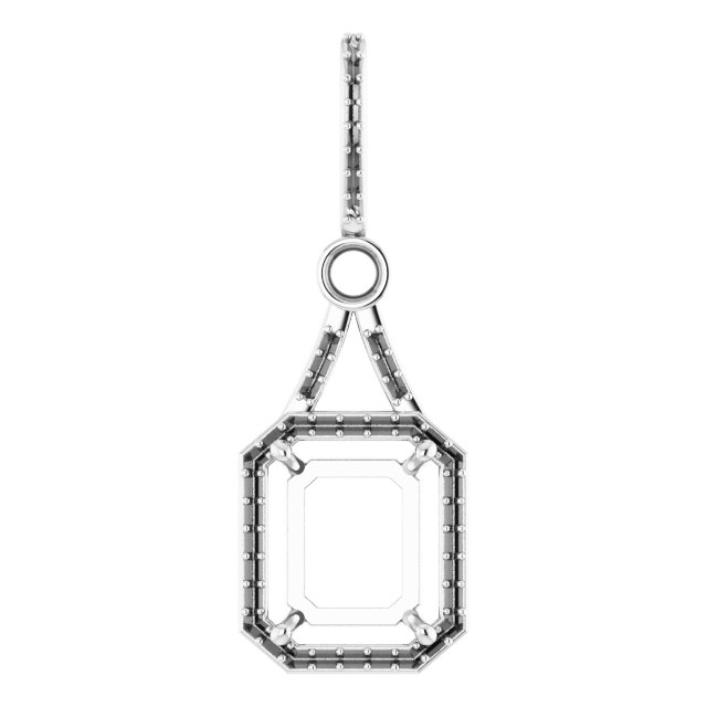 Accented Halo-Style Pendant