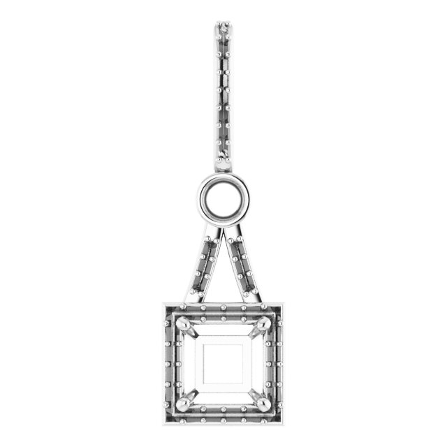 Accented Halo-Style Pendant
