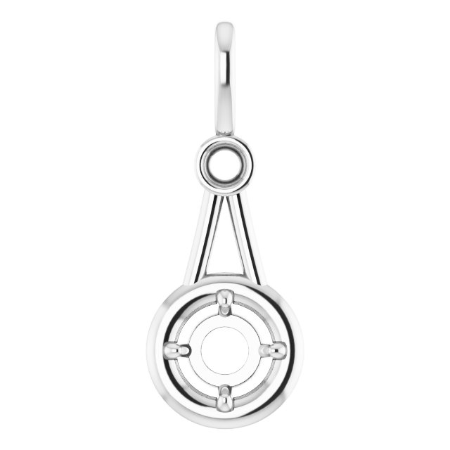 Accented Bezel-Style Pendant