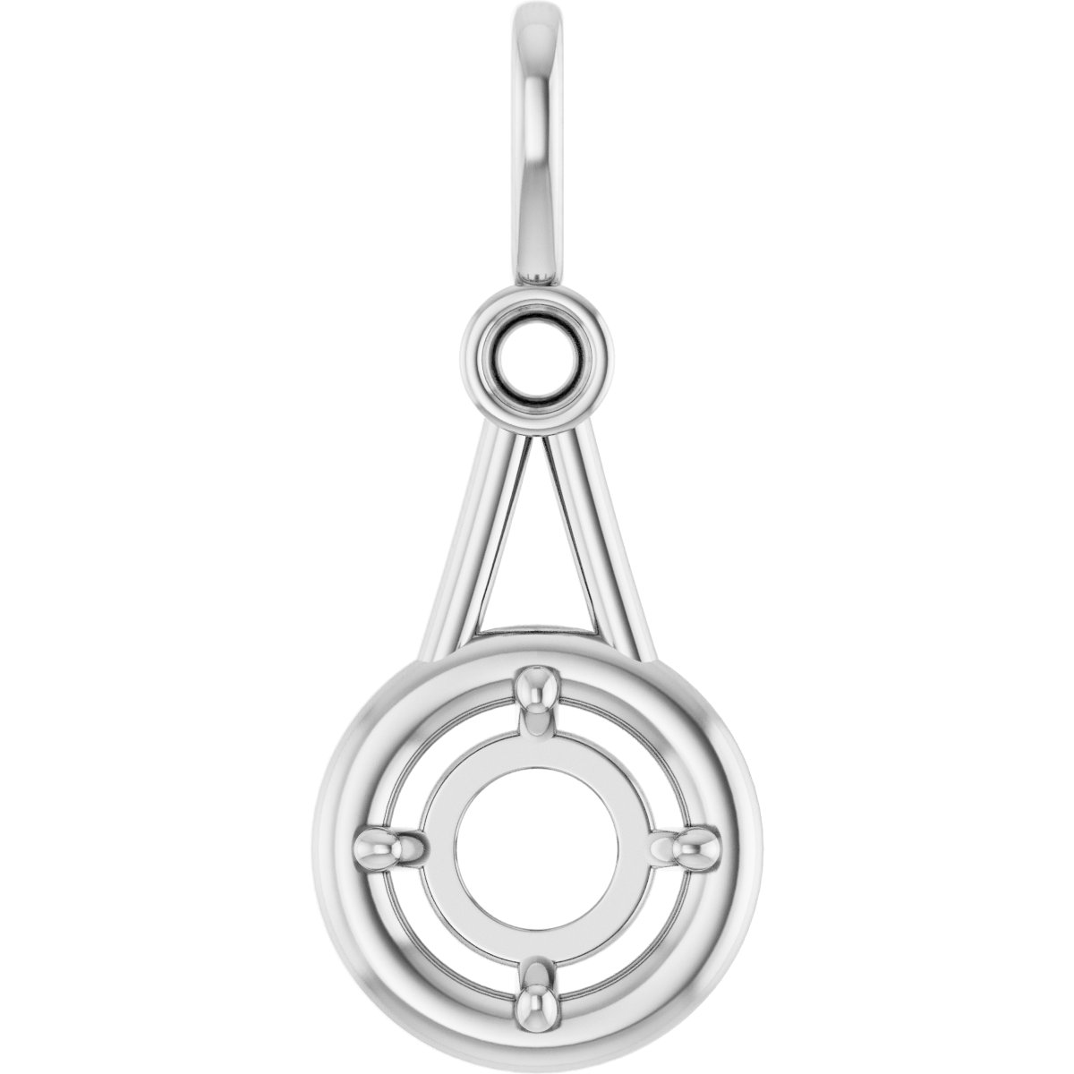 Accented Bezel-Style Pendant