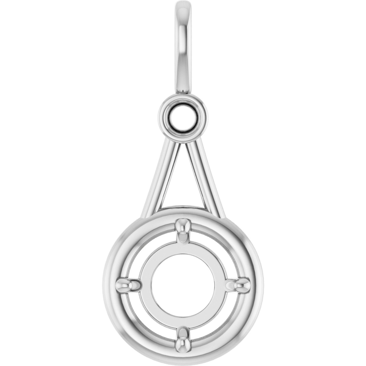 Accented Bezel-Style Pendant