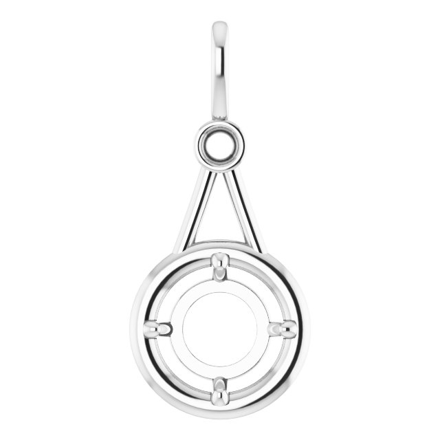 Accented Bezel-Style Pendant
