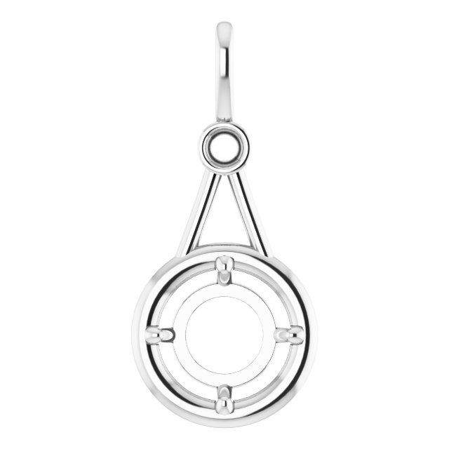 Accented Bezel-Style Pendant