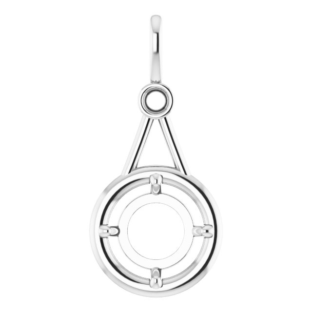 Accented Bezel-Style Pendant