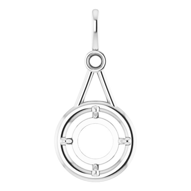 Accented Bezel-Style Pendant