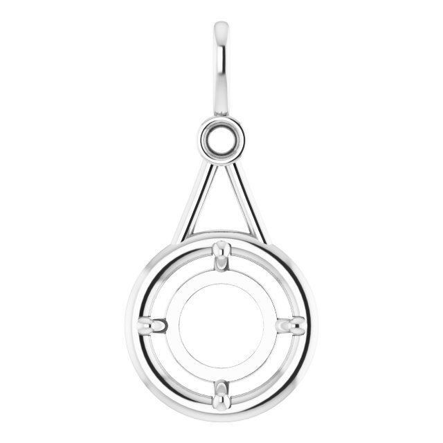 Accented Bezel-Style Pendant